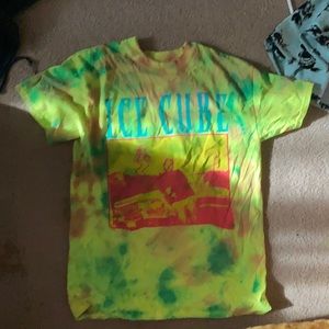 Tie dye ice cube shirt